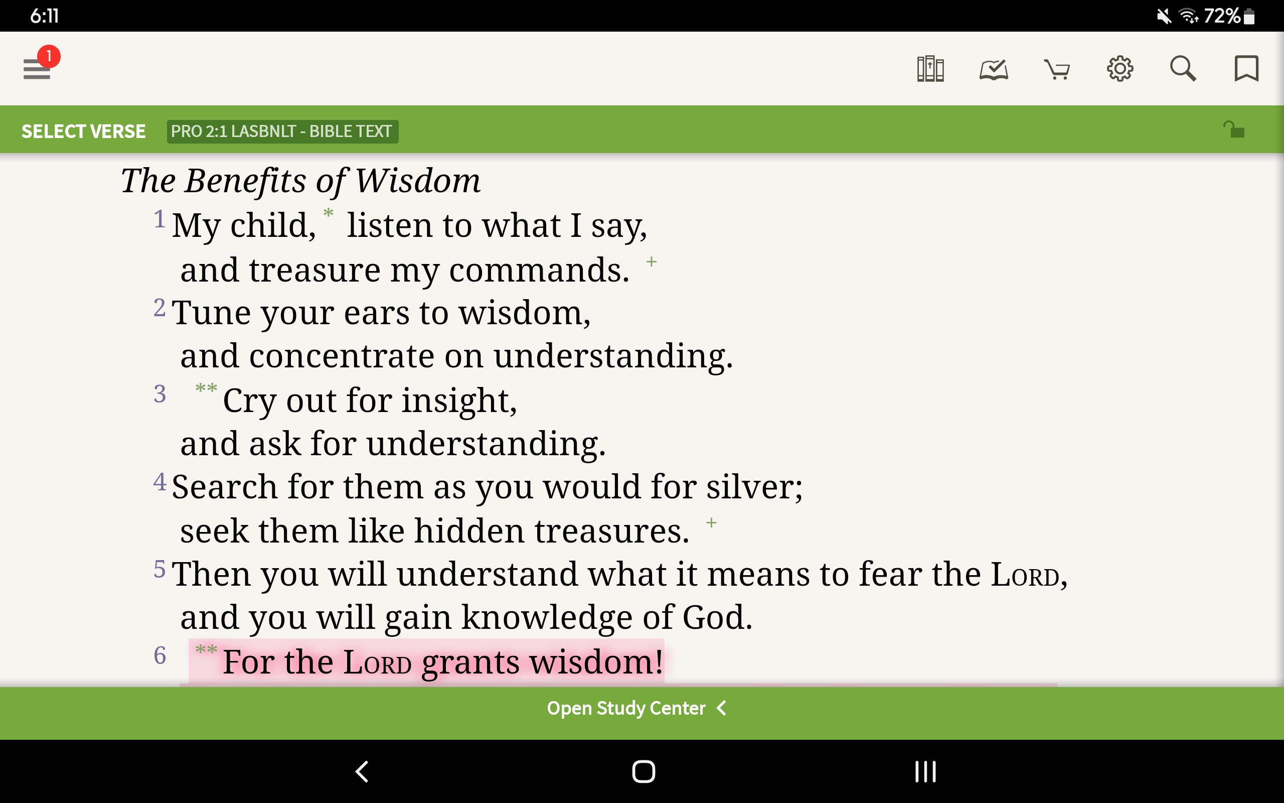 My Daily Bread (Day 1) – Acting Upon the Wisdom of God