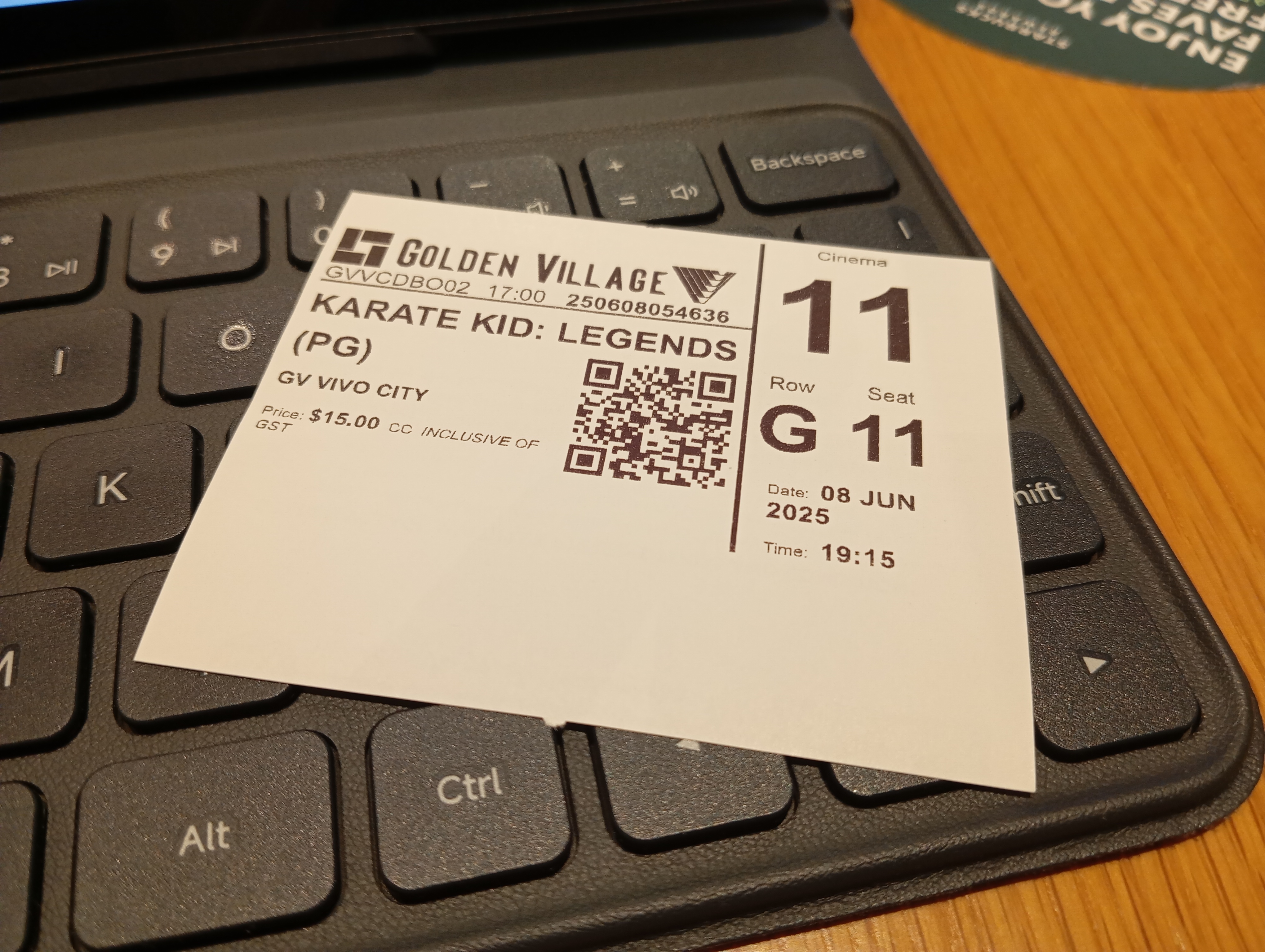 Catching Karate Kid: Legends at the movies this evening