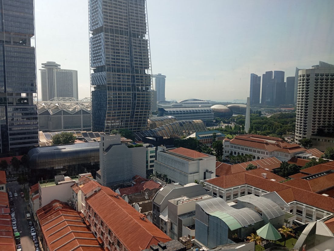 A photo of the Singapore CBD skyline (part of it anyway)