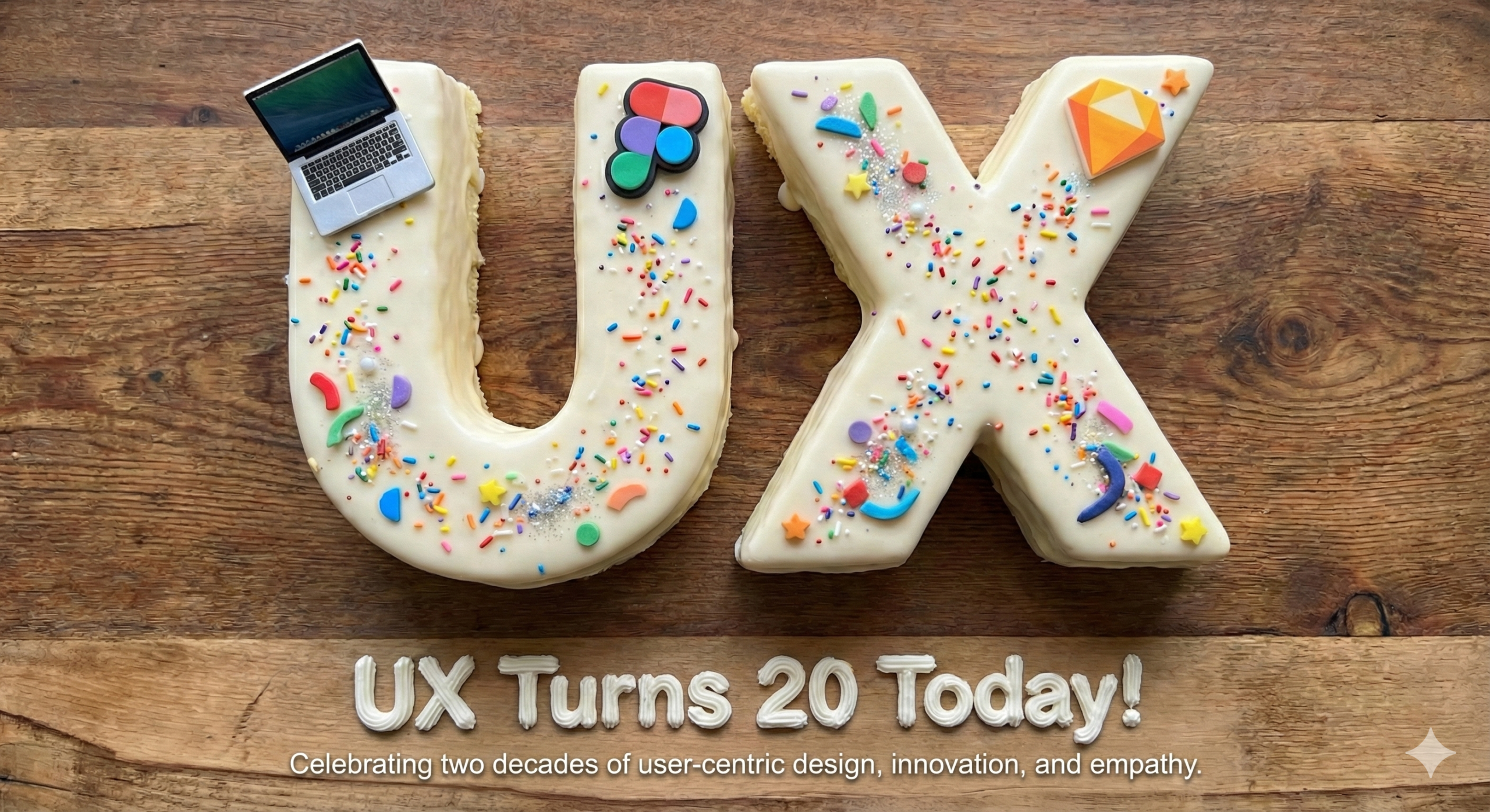 We generated this AI image so that we could celebrate the UX industry's 20th year.