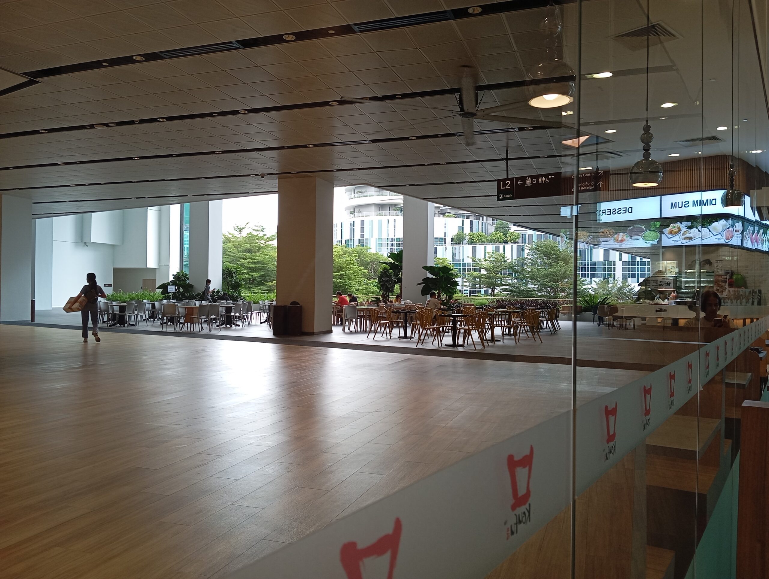 A photo of our view from being seated inside Koufu, local foodcourt, where I can watch people going about their daily lives. I’ve always loved people-watching. It is my favourite past-time and activity.