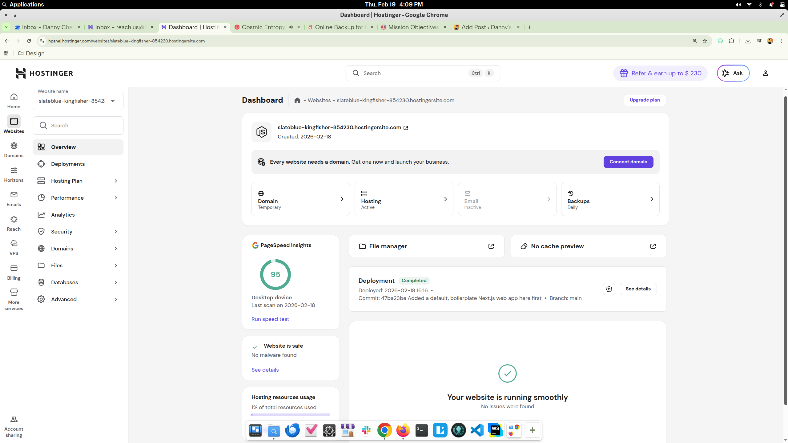 This is a screenshot of one of the Node.js web apps we have randomly created.